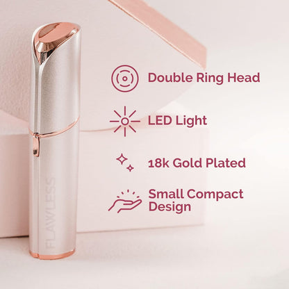 Finishing Touch Flawless Women's Painless Hair Remover , White/Rose Gold
