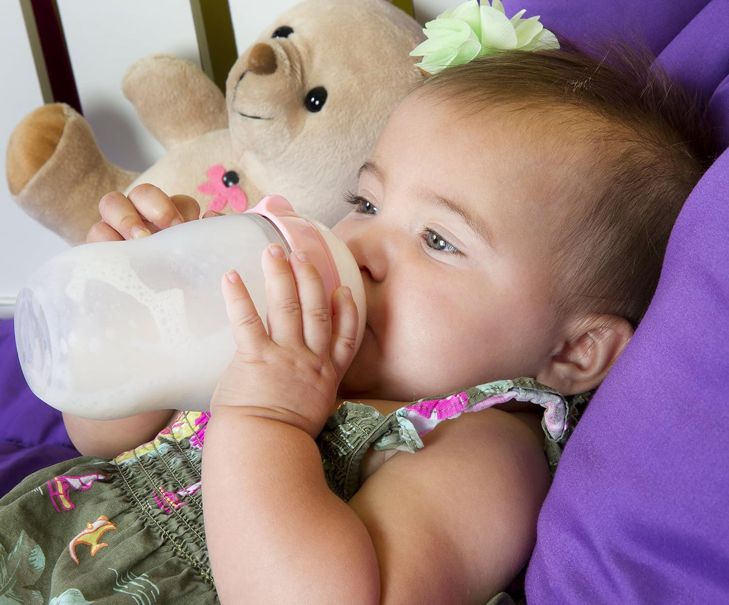 Comotomo Natural Feel 8oz. Bottle, 4 Pack - Pink